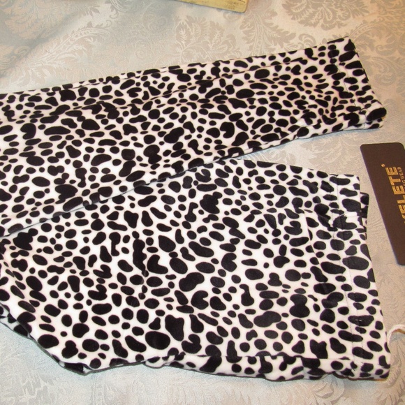 Black white Legging Panther One size - Picture 3 of 4